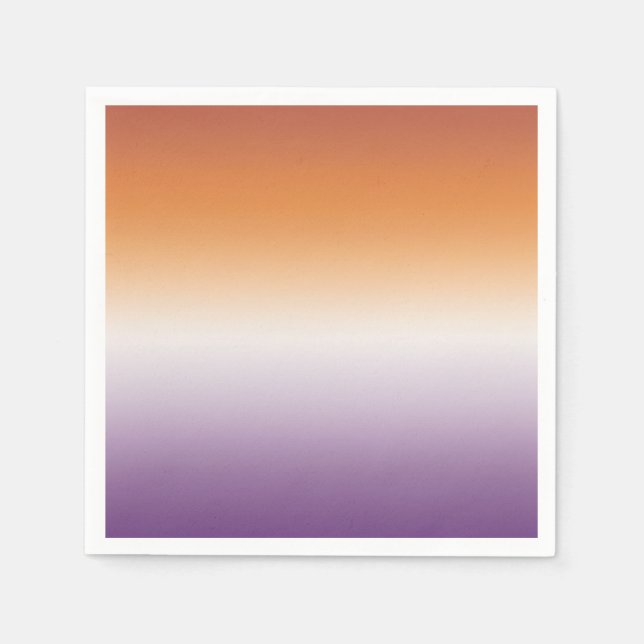 Sapphic Party Subtle Lesbisk Flagga Pappersservett (Framsidan)