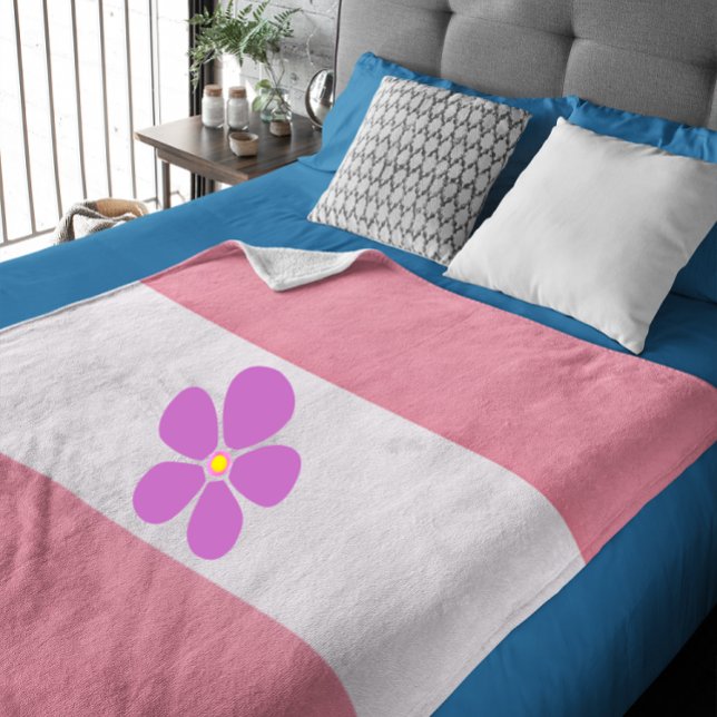 Sapphic-Pride Flagga - Färgfull safic-Flagga Fleecefilt (Skapare uppladdad)