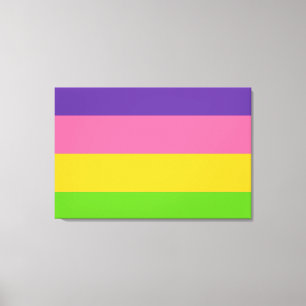 Sapphic-Pridets Flagga Canvastryck