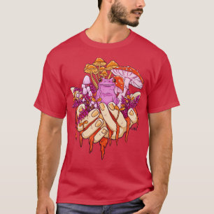 Sapphic Toadstool Frog Handful Mushroom T Shirt