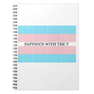 Sapphics med T 4.0-anteckningsboken Anteckningsbok