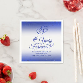 Sapphire-annniury Hearearners into FOREVER Pappersservett