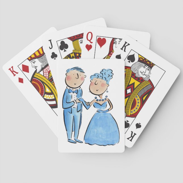 Sapphire-årsdag Casinokort (Baksidan)