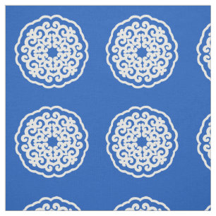 Sapphire Asian Moods Mandalla ~ small mönster Tyg