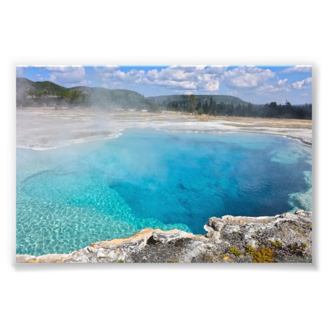 Sapphire Bassäng, Yellowstone National Park Fototryck (Framsidan)