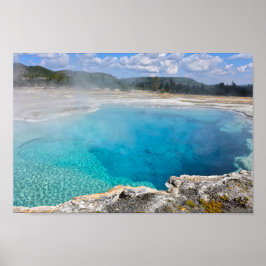 Sapphire Bassäng, Yellowstone National Park Poster