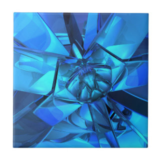 Sapphire Blue Abstrakt Tile Kakelplatta