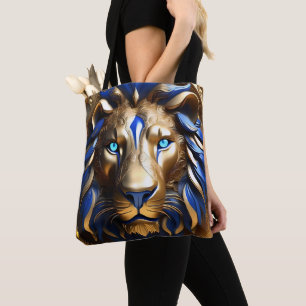 Sapphire Blue and Guld Lejon Tygkasse