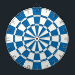 Sapphire Blue and White Darttavla<br><div class="desc">Sapphire Blue and White Dart Board</div>