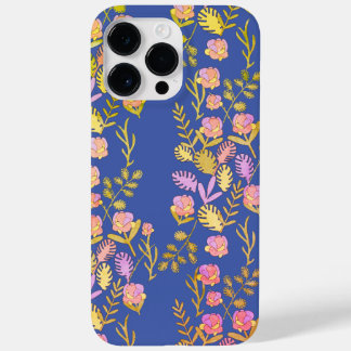 Sapphire Blue Blommigt Botanical Bliss Phone Case