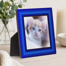 Sapphire Blue Faux Ram Square Photo Gräns