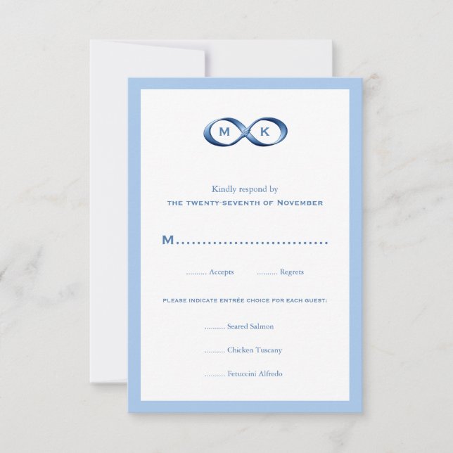 Sapphire Blue Infinity Hand Clasp Bröllop OSA Car (Framsida)