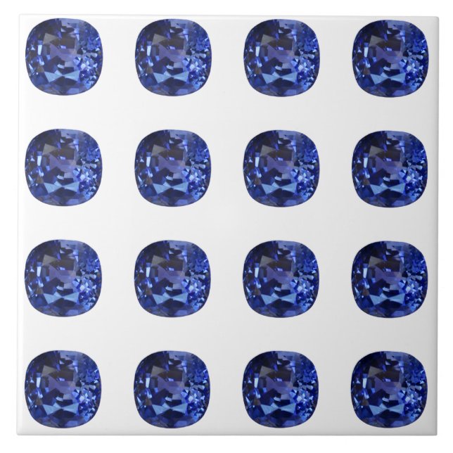 Sapphire Blue Kakelplatta (Framsidan)
