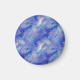 Sapphire Blue Scribged Struktur Magnet