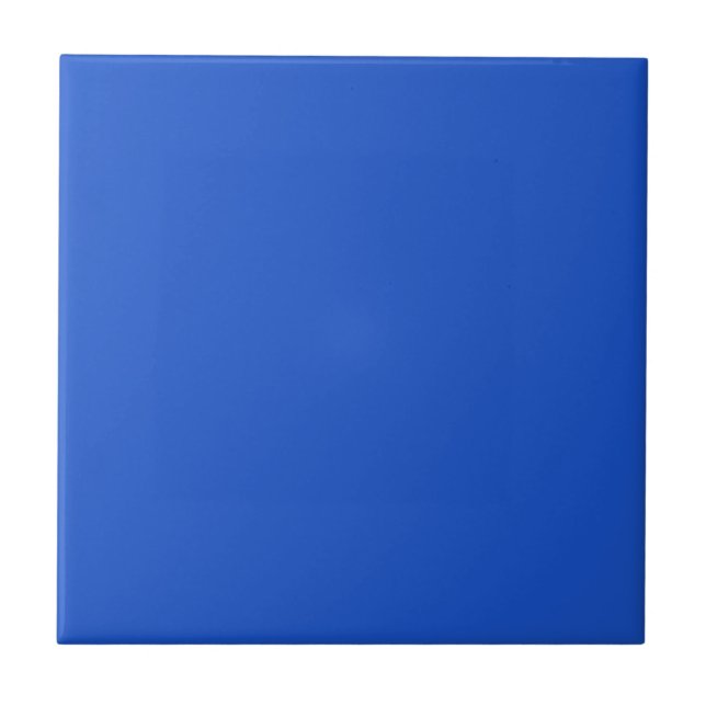 Sapphire Blue Solid Färg Tile Kakelplatta (Framsidan)