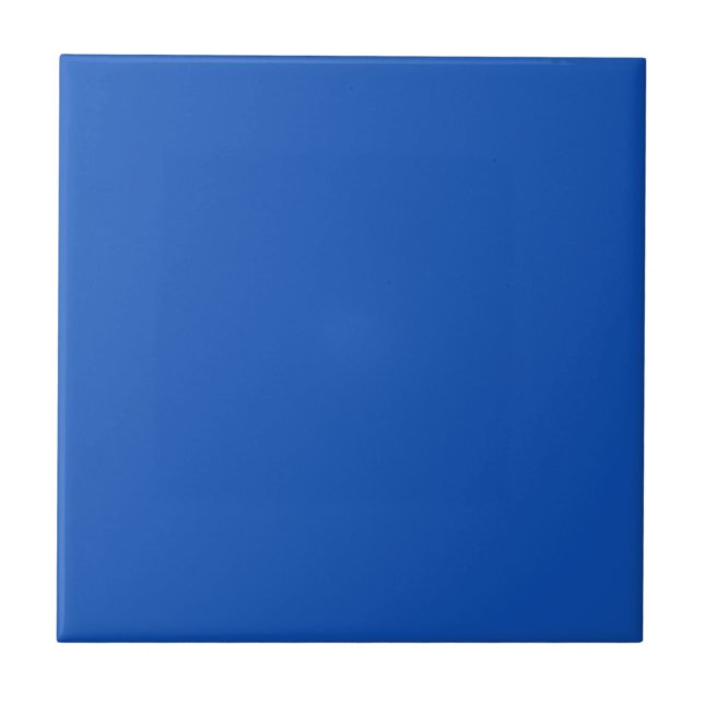 Sapphire Blue Solid Färg Tile Kakelplatta (Framsidan)