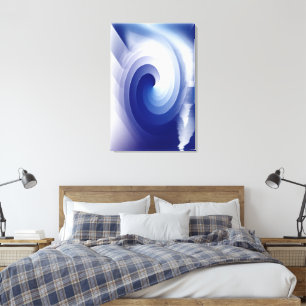 Sapphire Blue storm Canvastryck