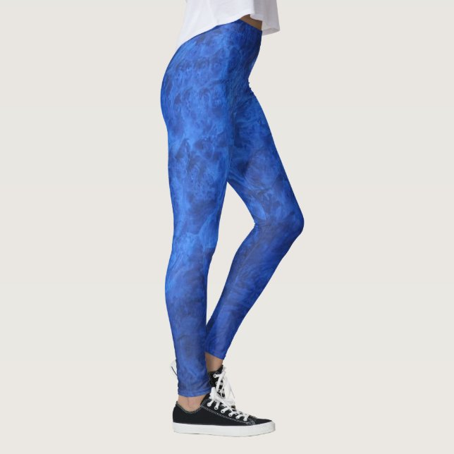 Sapphire Blue Velvet Leggings (Höger)