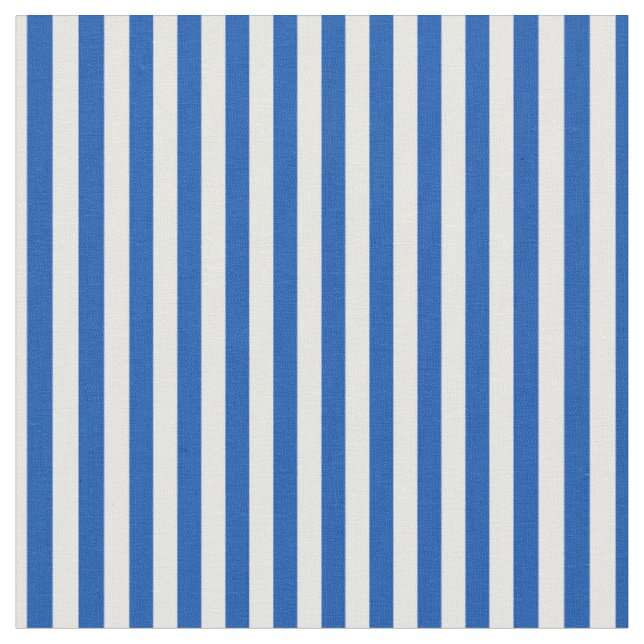 Sapphire Blue & White Rand Tyg (Närbild)