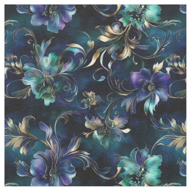 Sapphire Botanica Tyg (Närbild)