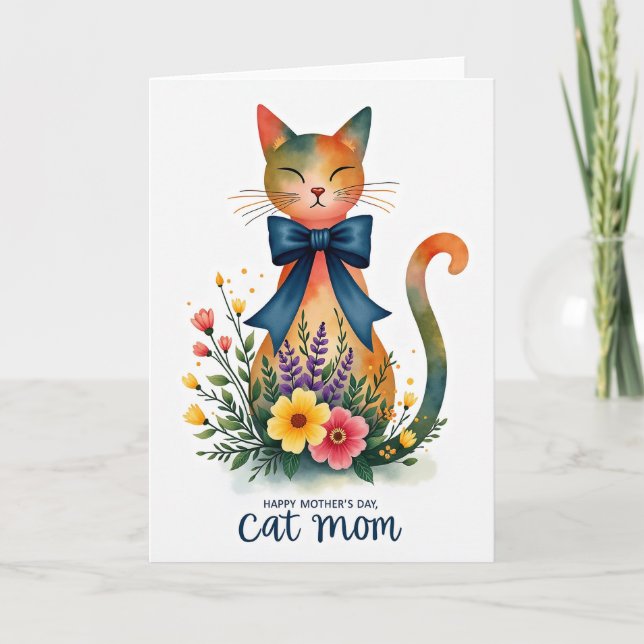 Sapphire Bow Mothers Day Card Kort (Framsida)