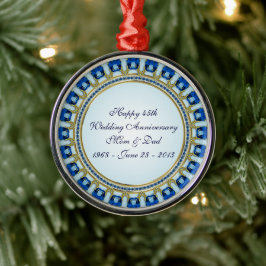Sapphire Bröllop-årsdagen Ornament