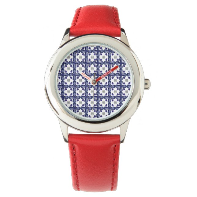 Sapphire Diamond Art, Blue Armbandsur (Framsida)