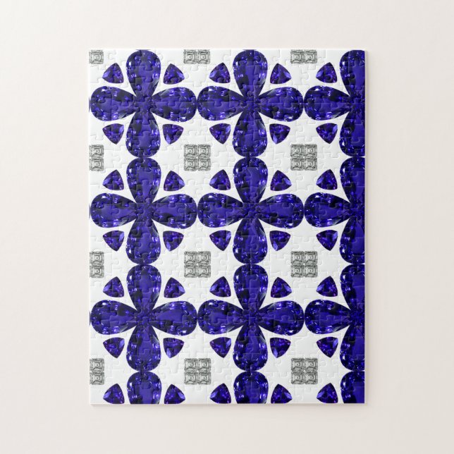 Sapphire Diamond Art, Blue Pussel (Vertikal)