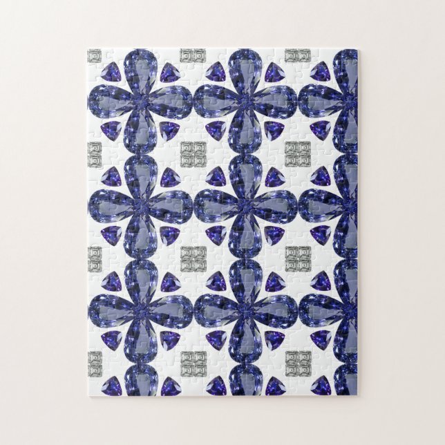 Sapphire Diamond Art, Blue Pussel (Vertikal)