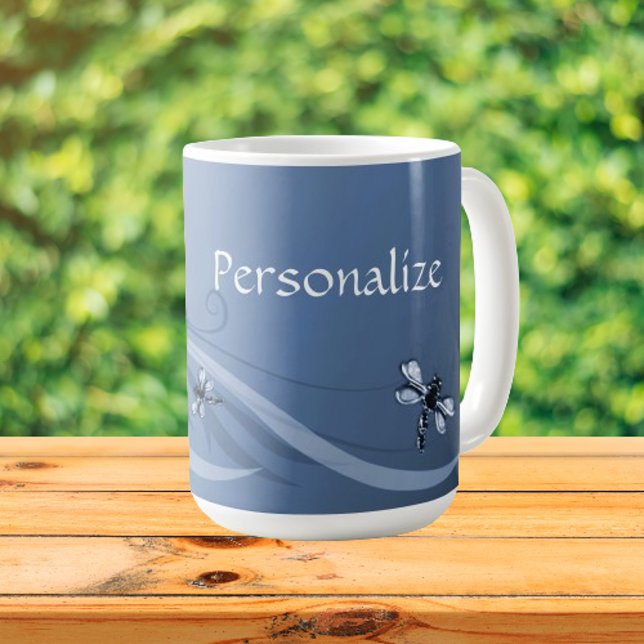 Sapphire Dragonflies Coffee Mugg (Sapphire Dragonflies Coffee Mug)