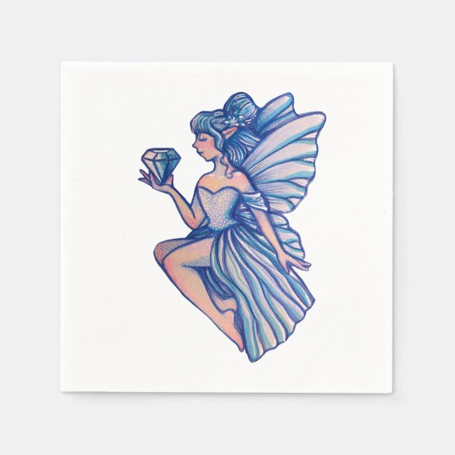 Sapphire Fairy Pappersservett (Framsidan)