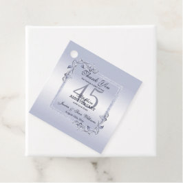 Sapphire Gem & Glitter 45:e Bröllop-årsdagen Gåvor Etiketter