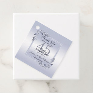 Sapphire Gem & Glitter 45:e Bröllop-årsdagen Gåvor Etiketter