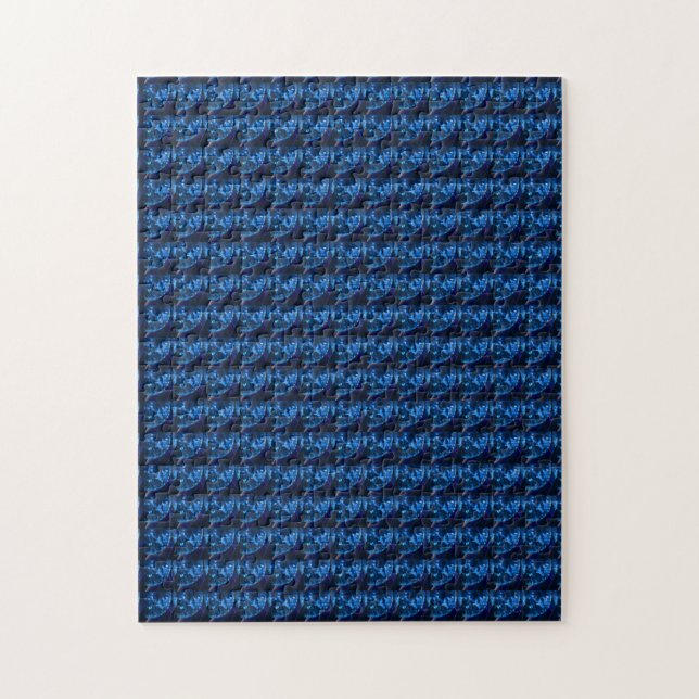 Sapphire Gemstone Art, Blue Pussel (Vertikal)