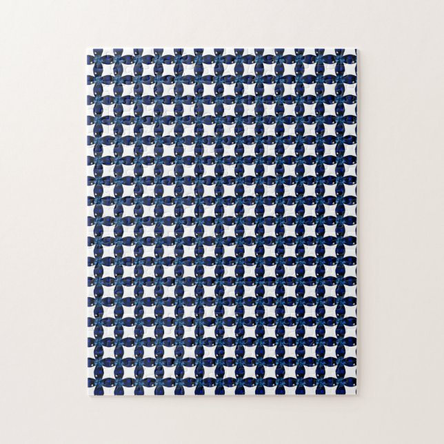 Sapphire Gemstone Art, Blue Pussel (Vertikal)