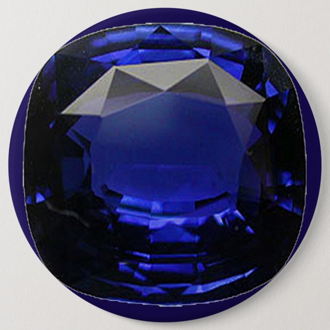 Sapphire Gemstone Blue Knapp (Framsida)