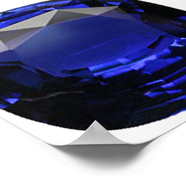 Sapphire Gemstone Blue Poster (Hörn)