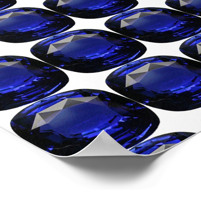 Sapphire Gemstone Blue Poster (Hörn)