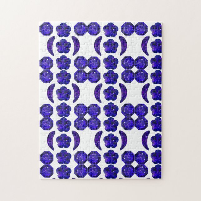 Sapphire Gemstone Blue Pussel (Vertikal)