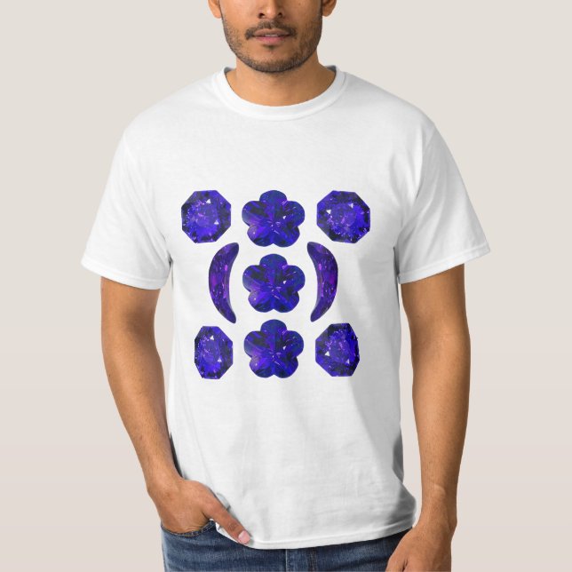 Sapphire Gemstone Blue T Shirt (Framsida)