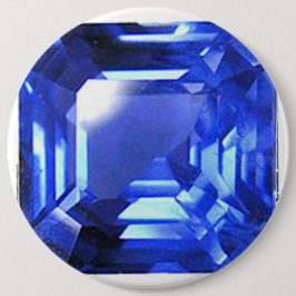 Sapphire Gemstone Himlar Blue Knapp