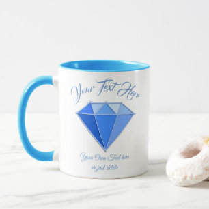Sapphire Gemstone. Juveli. 45 Bröllop-årsdagen Mugg