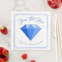 Sapphire Gemstone. Juveli. 45 Bröllop-årsdagen Pappersservett