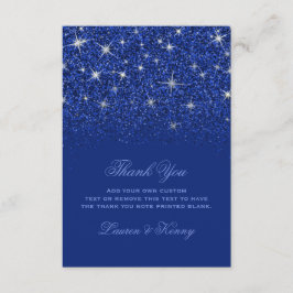 Sapphire Glitz Glitter tackkort Tack Kort