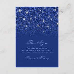 Sapphire Glitz Glitter tackkort Tack Kort