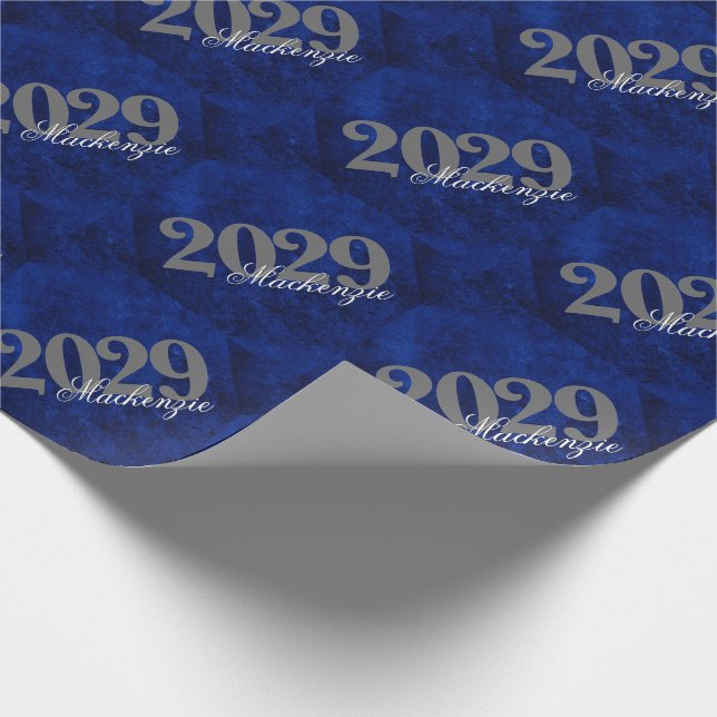 Sapphire Grad | Blue Royal Cobalt Azure Year Presentpapper (Hörn)