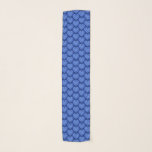 Sapphire-hjärtblått vattenfärgsverk mönster sjal<br><div class="desc">Vattenfärgskonst safir blå hjärtan mönstrad scarf. Idéer som en safiannapåminnelse eller bara för din favoritvän som har en safirfödelsesten. Sarah Trett färgade vattenfärgsmålning och design med originalfärg för www.mylittleeden.com</div>
