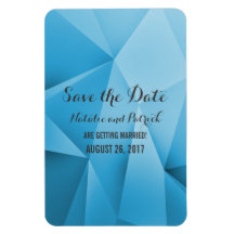 Sapphire Jewel Tones Save Date Flexi Magnet