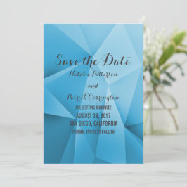 Sapphire Jewel Tones Save Date Inbjudan