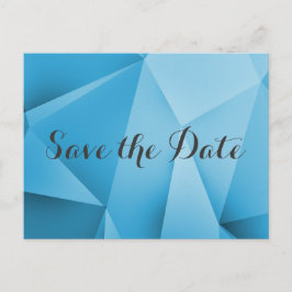 Sapphire Jewel Tones Save Date Postcard Meddelande Vykort